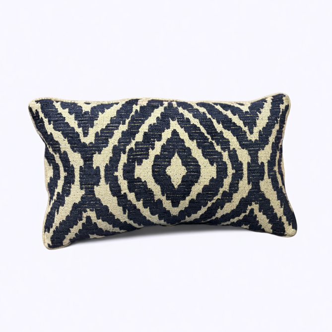 12x24 Custom Pillow - Navy Woven