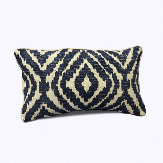 12x24 Custom Pillow - Navy Woven