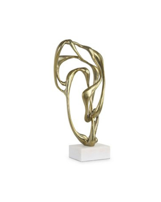 Tangle Sculpture -Gold